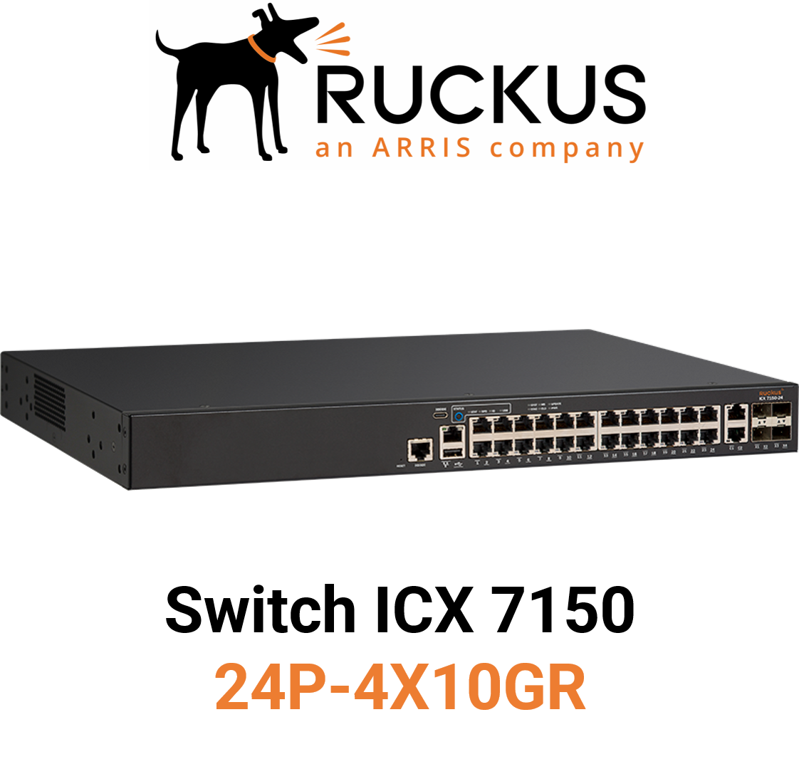 Ruckus ICX7150-24P-4X10GR Switch (End of Sale/Life)