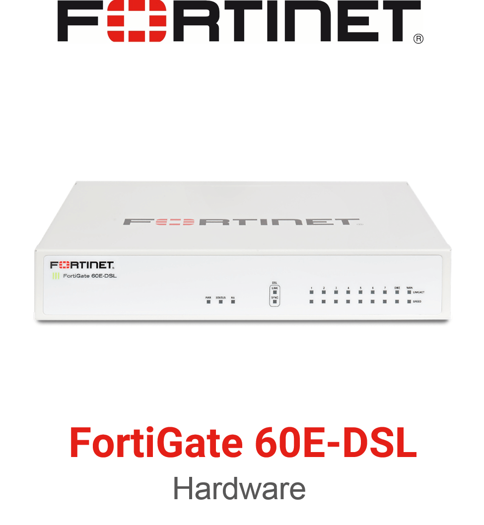 Fortinet FortiGate 60E DSL Firewall (End of Sale/Life)